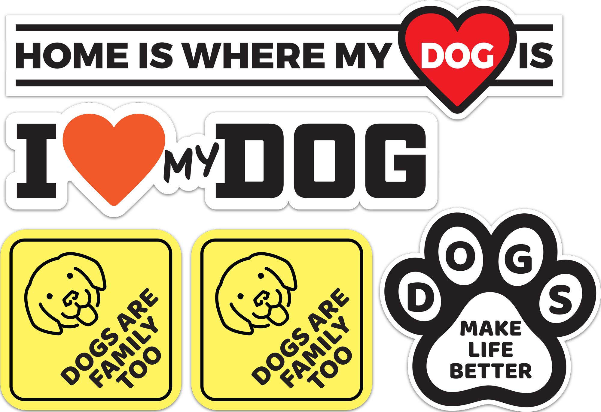 Dog sticker packs